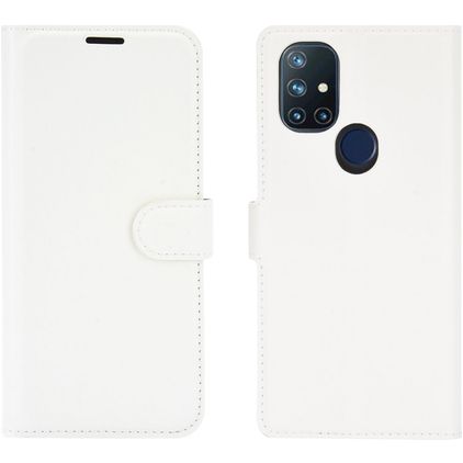 Mobigear Classic OnePlus Nord N10 5G Étui Portefeuille - Blanc