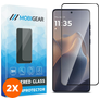 Mobigear Premium Motorola Edge 60 Fusion Verre trempé Protection d'écran - Compatible Coque - Noir (Lot de 2)