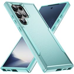 Mobigear Heavy Armor Samsung Galaxy S24 Ultra Plastique rigide Coque arrière Antichoc - Vert