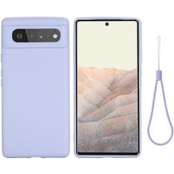 Mobigear Rubber Touch Coque Google Pixel 6 Coque arrière en Silicone - Violet
