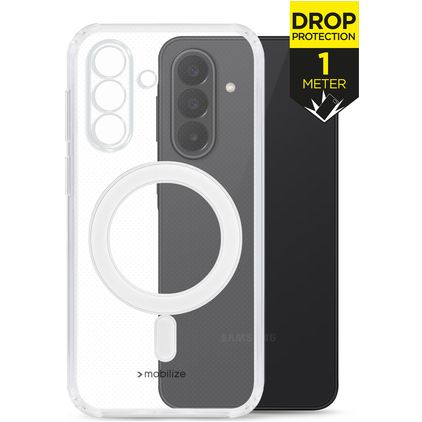 Mobilize Naked Protection Coque Transparente Samsung Galaxy A27 MagSafe Coque arrière Rigide Anti-Chocs - Transparent