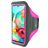 Mobiparts Comfort Fit Brassard Téléphone Samsung Galaxy A71 Brassard Coque de Sport en Neoprène - Neon Pink