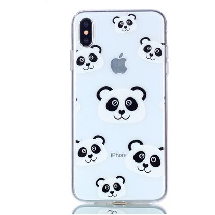 Mobigear Design Coque iPhone XS Max Coque arrière en TPU Souple - Panda