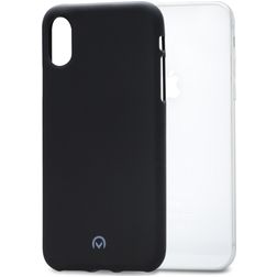 Mobilize Gelly Coque iPhone XS Max Coque arrière en TPU Souple - Matt Black