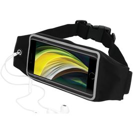 Mobiparts Comfort Fit Belt Brassard Téléphone iPhone SE (2020) Ceinture Coque de Sport en Neoprène - Noir