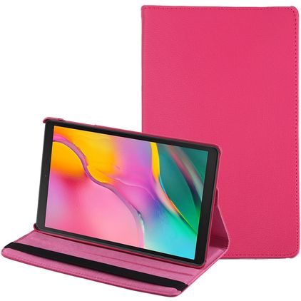 Mobigear DuoStand Coque Samsung Galaxy Tab A 10.1 (2019) Etui Rotatif - Magenta