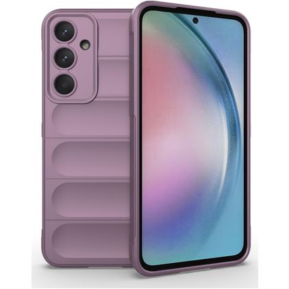 Mobigear Bumpy Coque Samsung Galaxy A55 Coque arrière en TPU Souple - Violet