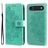 Mobigear Flowers iPhone Air Étui Portefeuille - Vert