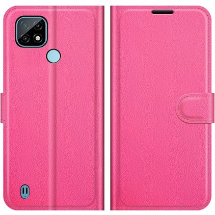 Mobigear Classic Realme C21 Étui Portefeuille - Magenta