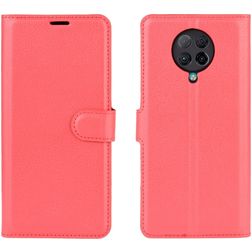 Mobigear Classic Housse POCO F2 Pro Etui Porte-Monnaie - Rouge