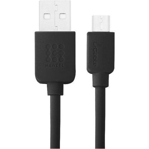 Haweel - Câble USB-A vers Micro USB 1 mètre - Noir