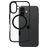 CARE by PanzerGlass Urban Combat iPhone 16 MagSafe Plastique rigide Coque arrière - Transparent / Noir