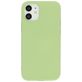 Mobiparts Coque iPhone 12 Mini Coque arrière en Silicone - Pistache Green