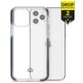 Mobilize Shatterproof Coque iPhone 12 Coque arrière Rigide Anti-Chocs - Transparent / Noir