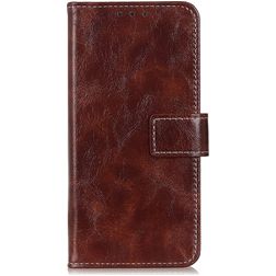 Mobigear Basic Housse OPPO A76 Etui Porte-Monnaie - Marron