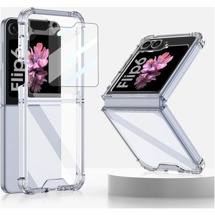 Mobigear Crystal Coque Transparente Samsung Galaxy Z Flip 6 Coque arrière Rigide - Transparent
