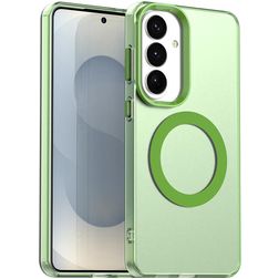 Mobigear Shockproof Coque Samsung Galaxy S26 MagSafe Coque arrière Rigide - Vert