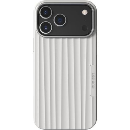 Nudient Bold Coque iPhone 18 Pro Max MagSafe Coque arrière Rigide - Chalk White