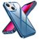 Mobigear Crystal iPhone 14 Plus Plastique rigide Coque arrière - Bleu