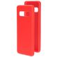 Mobiparts Coque Samsung Galaxy S10 Coque arrière en Silicone - Scarlet Red