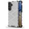 Mobigear Honeycomb Coque Samsung Galaxy S26 Plus Coque arrière Rigide Anti-Chocs - Blanc