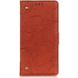 Mobigear Ranch Samsung Galaxy A90 Étui Portefeuille - Marron
