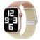 Mobigear Braided Dual Bracelet Nylon Apple Watch Fermeture à pince - 49/46/45/44 mm - Rose / Lumière stellaire