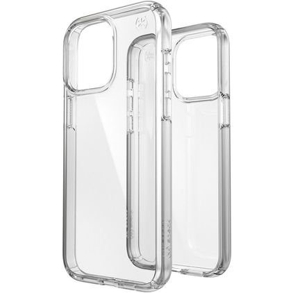 Speck Presidio Perfect Clear Coque Transparente iPhone 15 Pro Max Coque arrière Rigide Anti-Chocs - Transparent