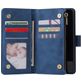Mobigear Zipper Housse Huawei P40 Etui Porte-Monnaie - Bleu