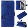Mobigear Butterfly Housse iPhone 16 Pro Max Etui Porte-Monnaie - Bleu