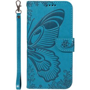 Mobigear Butterfly Housse Samsung Galaxy S25 Plus Etui Porte-Monnaie - Bleu