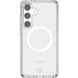 ITSKINS Level 2 HybridMagClear R Coque Transparente Samsung Galaxy S25 Plus MagSafe Coque arrière Rigide Anti-Chocs - Transparent