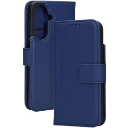 Mobiparts Wallet Housse Samsung Galaxy A27 Etui en Cuir Véritable Porte-Monnaie - Bleu