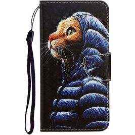 Mobigear Design Housse Huawei P40 Lite E Etui Porte-Monnaie - Chat