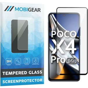 Mobigear Premium POCO X4 Pro 5G Verre trempé Protection d'écran - Compatible Coque - Noir