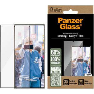 PanzerGlass Ultra-Wide Fit Samsung Galaxy S25 Ultra Verre trempé Protection d'écran - Compatible Coque
