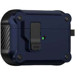 Mobigear Armor Clip Coque Apple AirPods Pro 2 Coque Rigide - Bleu