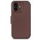 Decoded Detachable Wallet Housse iPhone 17 MagSafe Etui avec Coque Détachable en Cuir Véritable Porte-Monnaie - Chocolate Brown