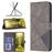Mobigear Rhombus Google Pixel 7a Étui Portefeuille - Gris