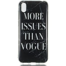 Mobigear Marble Coque Huawei Y5 (2019) Coque arrière en TPU Souple - Noir