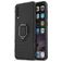 Mobigear Armor Ring Samsung Galaxy A50 Plastique rigide Coque arrière Antichoc avec bague de maintien - Noir