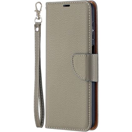 Mobigear Excellent Housse Samsung Galaxy A12 Etui Porte-Monnaie - Gris