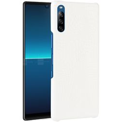 Mobigear Croco Coque Sony Xperia L4 Coque arrière Rigide - Blanc