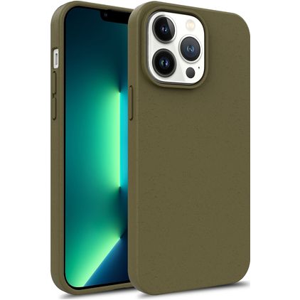 Mobigear Bio Coque iPhone 15 Pro Coque arrière en Eco-Friendly - Vert armée