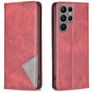 Mobigear Rhombus Slim Housse Samsung Galaxy S23 Ultra Etui - Rouge