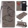 Mobigear Butterfly Housse LG V60 ThinQ Etui Porte-Monnaie - Gris