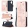 Mobigear Butterfly Housse Samsung Galaxy A32 5G Etui Porte-Monnaie - Rose doré