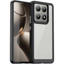 Mobigear Crystal Coque Xiaomi 14T Coque arrière Rigide - Noir