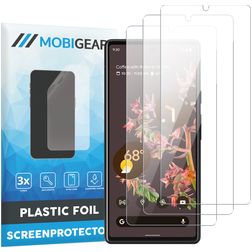 Mobigear Google Pixel 6a Protection d'écran Film - Compatible coque (Lot de 3)