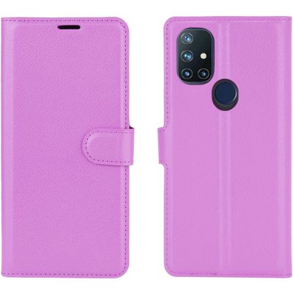 Mobigear Classic OnePlus Nord N10 5G Étui Portefeuille - Violet